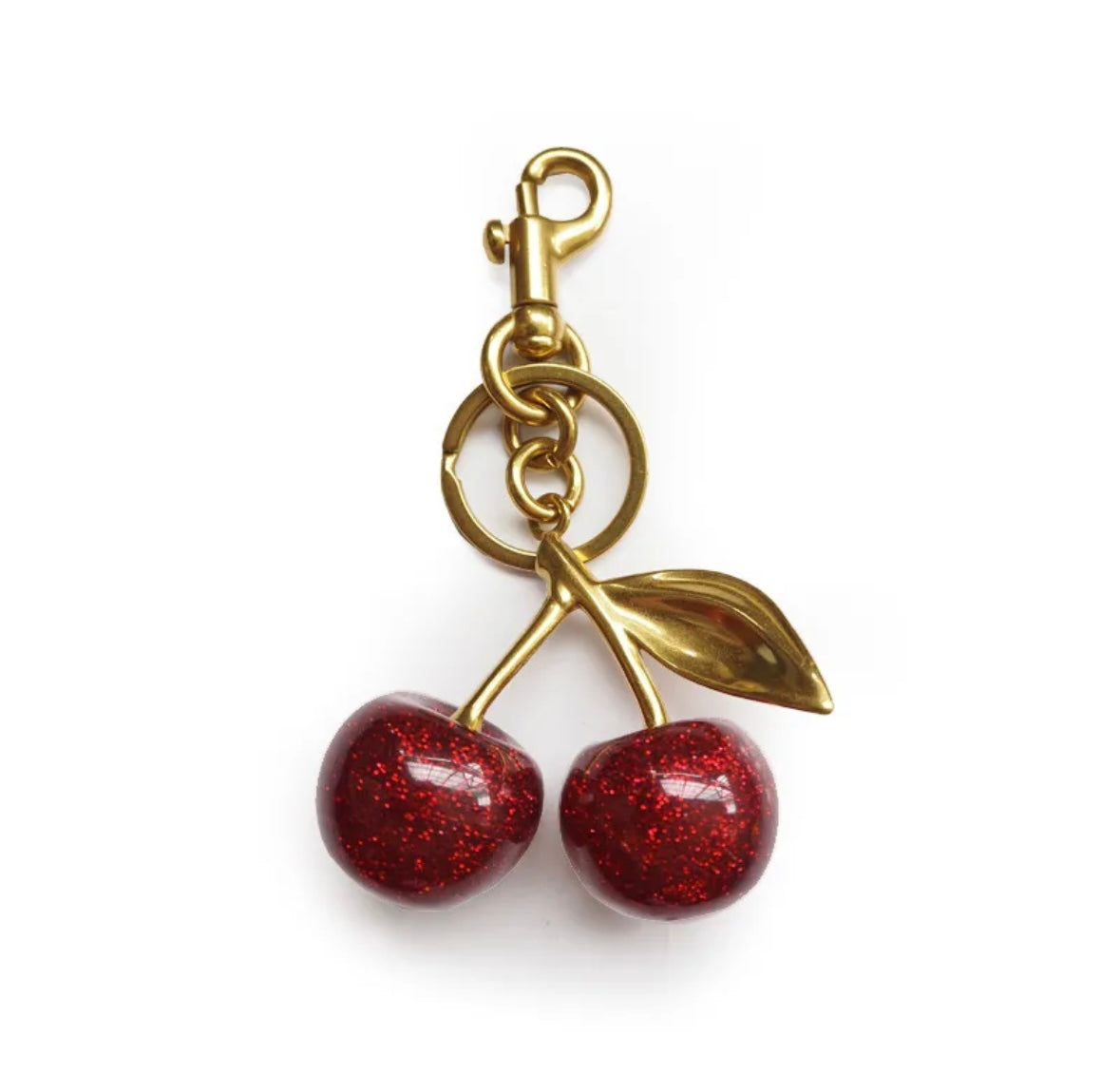 CHERRIE CHARM - COLGANTE PARA CARTERA O LLAVERO EN FORMA DE CHERRIES