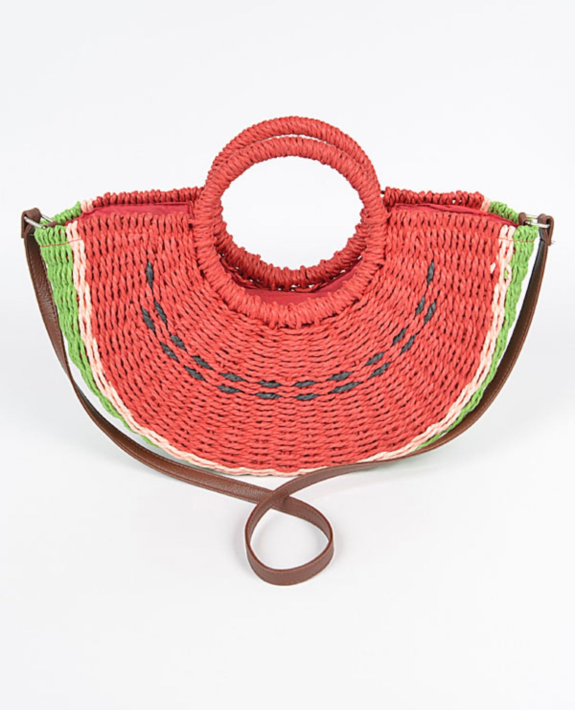 WATERMELON BAG - CARTERA DE PAJA EN FORMA DE MELON