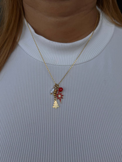 Holiday Magic Necklace - Tu toque navideño elegante en una sola pieza.
