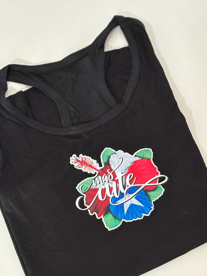 LA MÁS CUTE TANK TOP - CAMISA SIN MANGAS CON ESPALDA EN Y NEGRA