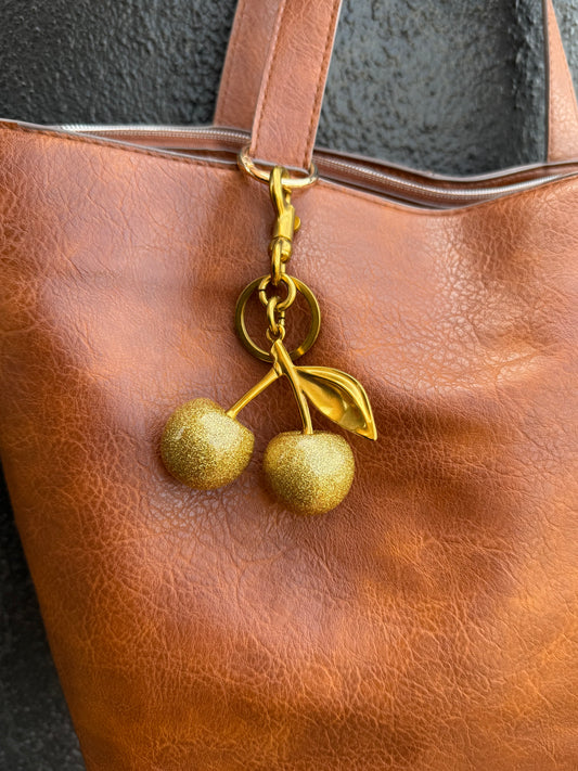 CHERRIE CHARM - COLGANTE PARA CARTERA O LLAVERO EN FORMA DE CHERRIES