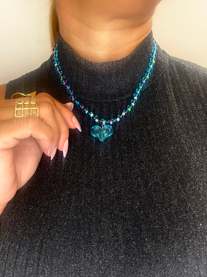 Sweet Heart Beaded Necklace
