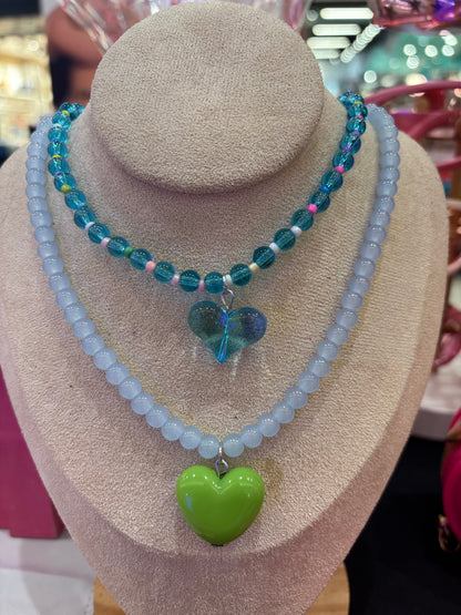Sweet Heart Beaded Necklace
