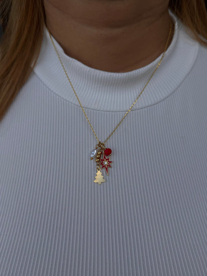 Holiday Magic Necklace - Tu toque navideño elegante en una sola pieza.