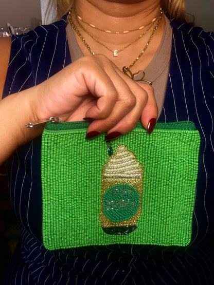 Monedero Beaded “Matcha Girl”