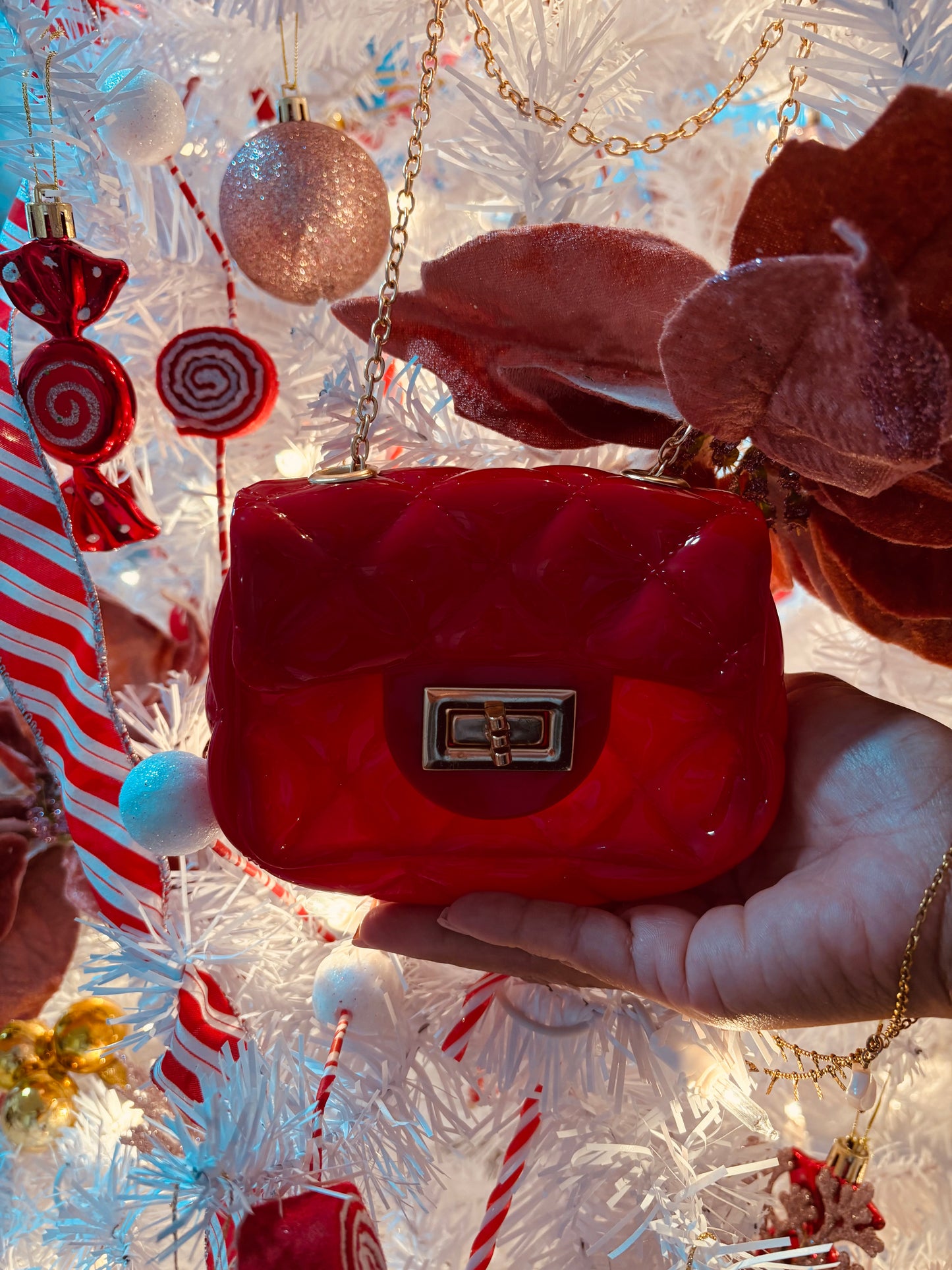 Mini Candy Charm Bag - Un toque chic y navideño en versión mini