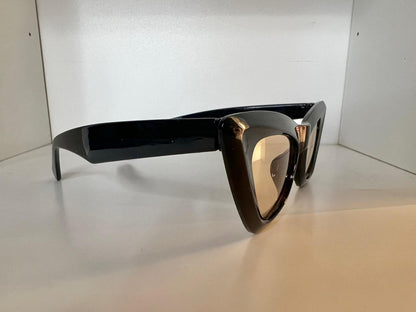 STAR SUNGLASSES - GAFAS PARA EL SOL EN FORMA DE CAT EYE CON MARCO NEGRO