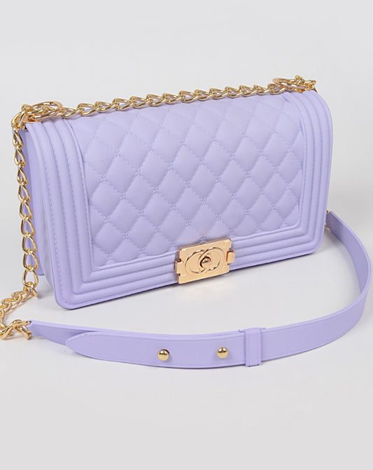 GRAPE CROSSBODY BAG - CARTERA DE HOMBRO COLOR VIOLETA CLARO