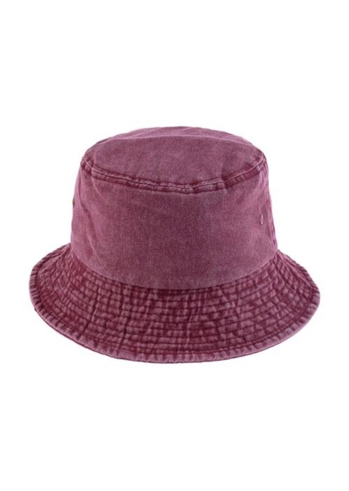 BLOOM BUCKET HAT - SOMBRERO DE PESCADOR COLOR VINO