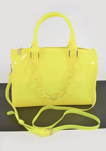 CLEAR BAG - CARTERA DE MANO DE COLOR TRANSPARENTE